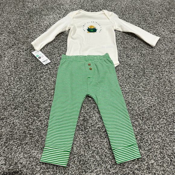 NWT Carter's My First St. Patricks Day Green 2 Piece Outfit, 12 months - Picture 2 of 8